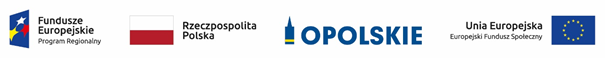 Logo EU, flaga Polski, logo Opolskie, Logo EU EFS