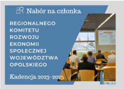 Nabór na członka Regionalnego Komitetu Rozwoju Ekonomii Społecznej Województwa Opolskiego Kadencja 2023-2025