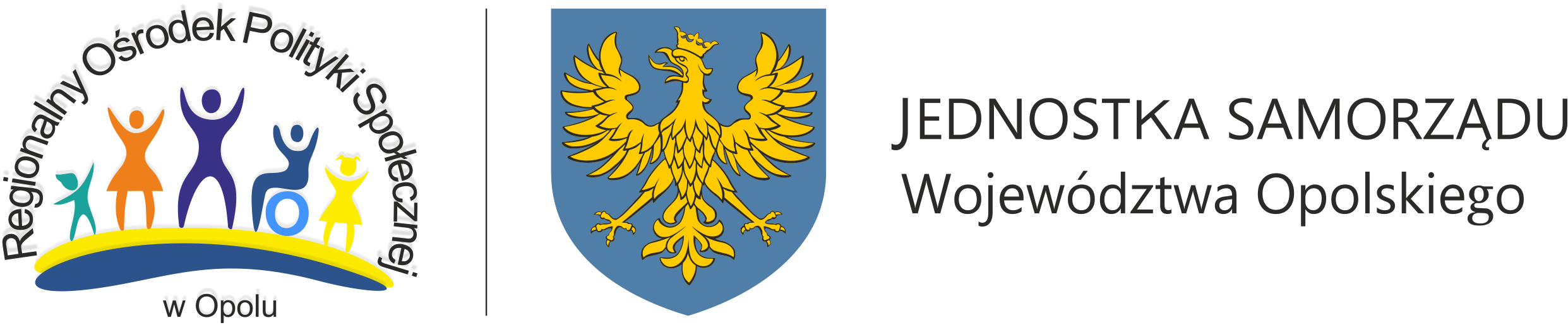 Logo ROPS w Opolu z dopiskiem: "Jednostka samorządu Województwa Opolskiego"