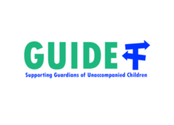 Logo GUIDE. Supporing Guardians of Unaccompanied Children